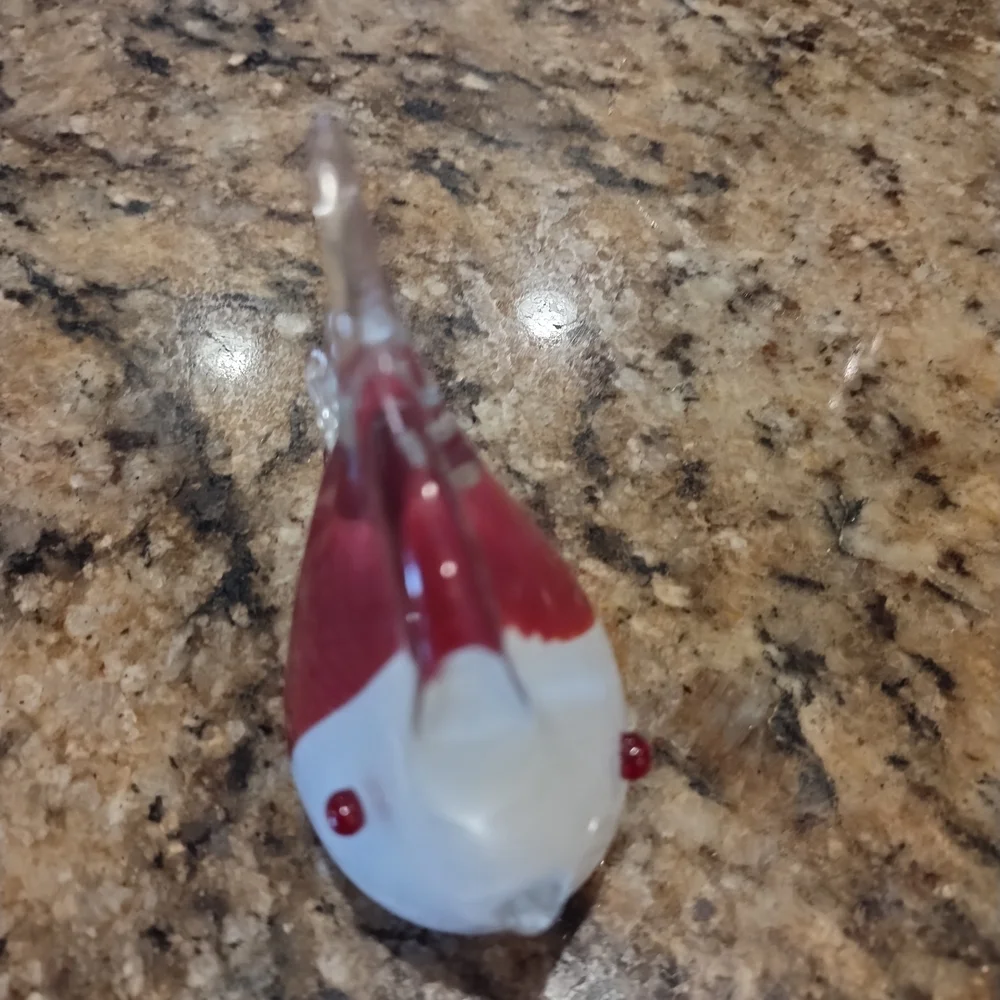 Vintage Murano Hand Blown Art Glass Angel Fish Figurine 4x4